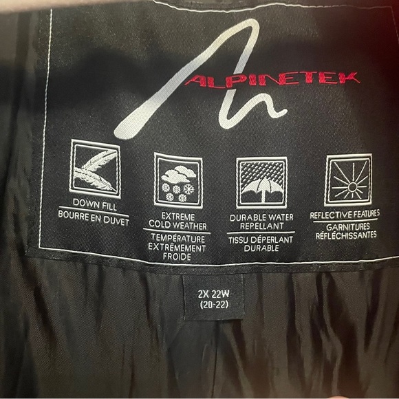 Performance Glacial Terrain Gear Red LONG Parka by Alpinetek-Size 2X Down Filled - Picture 8 of 16